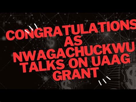 UAAG DISBURSEMENT UPDATE WOW GOOD NEWS UAAG GRANT DISBURSEMENT UPDATE