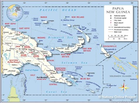 Map Of Papua New Guinea The Best Places To Visit In Papua New Guinea Travelsfinders