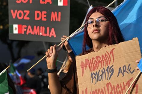 In Photos Protesters March In Day Without Immigrants Rally All