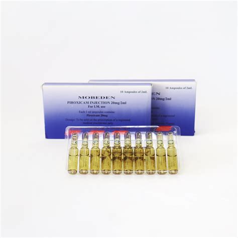 GMP Wholesale Medicine 20mg 2ml Piroxicam Injection Meloxicam And