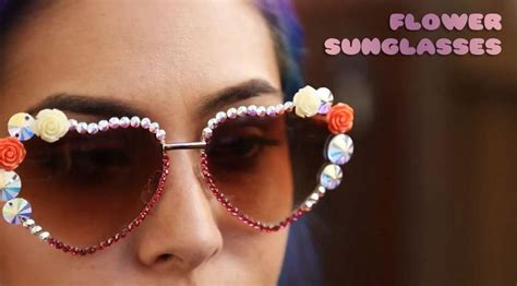 Diy Tutorial Diy Sunglasses Diy Flower Sunglasses Beadandcord