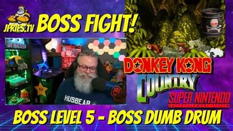 Highlight Donkey Kong Country Boss Level Boss Dumb Drum Youtube