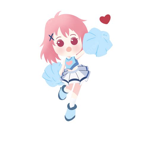 Original Hand Painted Q Version Character Cute Girl Png Format