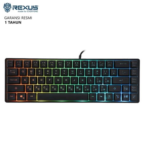 Jual Rexus Battlefire K M Mini Rgb Membrane Gaming Keyboard