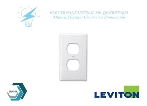 Placa Dúplex Para Contacto Leviton Blanca