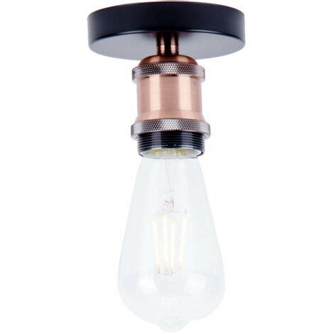 Plafonnier En Fer Forg Industriel Style R Tro E Lampe De Plafond