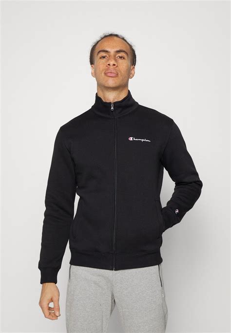 Champion Classic Full Zip Jacket Sweatjakke Blacksvart Zalandono