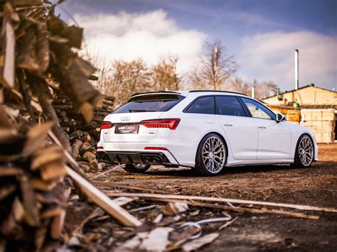 Rear Valance Exhaust Ends Imitation Audi S6 A6 S Line C8 Maxton