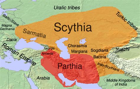 Picture Information Map Of Parthian Empire