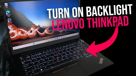 Turn On Backlight Or Keyboard Light In Lenovo Thinkpad Youtube