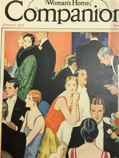 Womans Home Companion Original Cover January 1931 Etsy Fashion