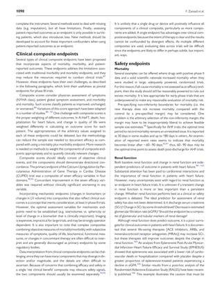 Clinical Outcome Endpoints In Hf Trials Pdf