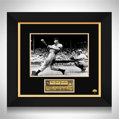 Joe Dimaggio New York Yankees Memorial Legend Photo Limited Signature