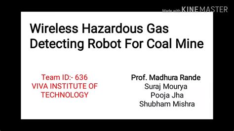 Eyic 2019 20 Wirelessly Hazardous Gas Detecting Robot For Coal Mines