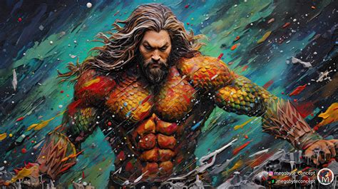 Aquaman - Justice League Impasto Painting by MegabyteConcept on DeviantArt