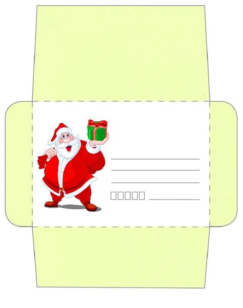 Enveloppes De Noel Imprimer Id Es Faire Chez Soi