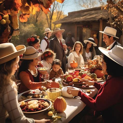 Dar Gracias Y Celebrar Las Tradiciones Familiares En Las Celebraciones