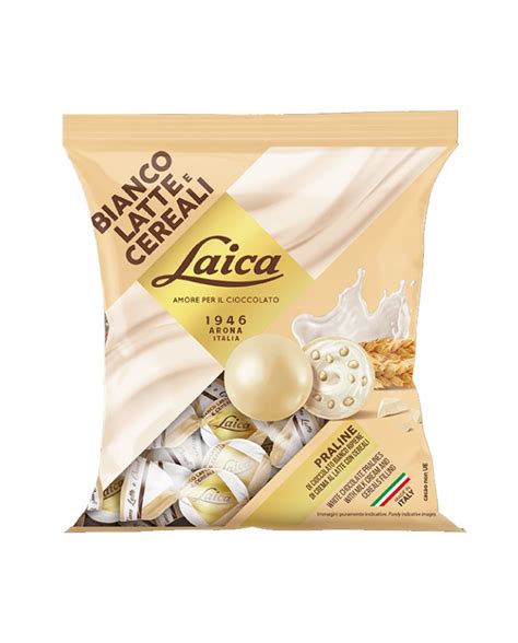 LAICA BOULES CHOCOLATE BLANCO CON CREMA DE LECHE Y CEREALES GR 145