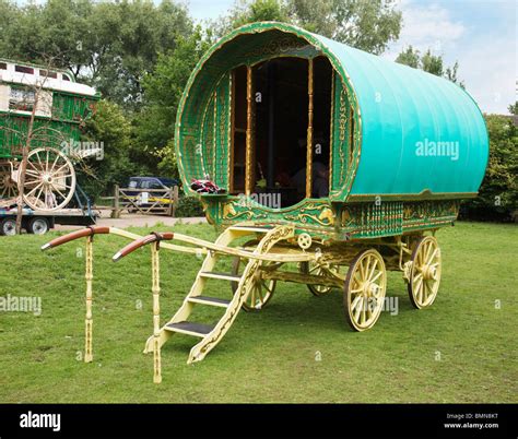 A Traditional Gypsy Caravan Stock Photo Alamy