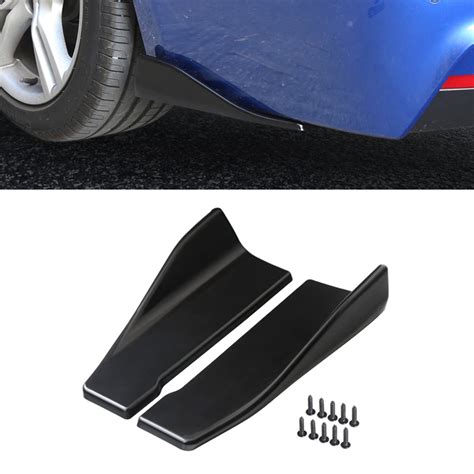 Rear Bumper Lip Strip Anti Crash Spoiler Canard Diffuser Side Skirt