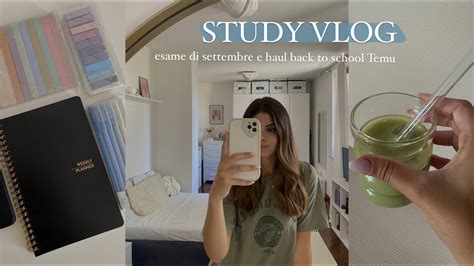 Study Vlog Esame Di Settembre E Haul Back To School Temu Youtube