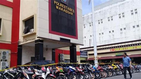 Terjaring Razia Balap Liar Motor Disita Polrestabes Makassar