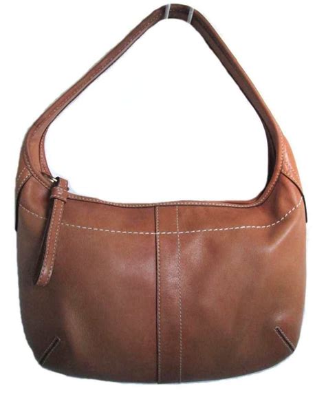 Coach Ergo Genuine Buttery Soft Whiskey Tan Brown Leather Hobo