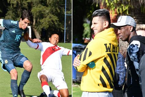 Carlos Zambrano Y Luis Advíncula Presenciaron Duelo De La Selección Peruana Sub 20 En Argentina