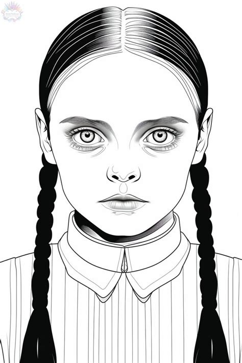 Wednesday Addams Coloring Pages 60 Free Drawings To Print