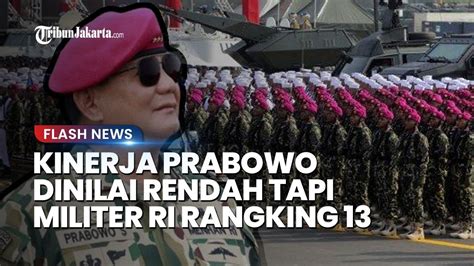 ANIES Beri Skor Rendah Kinerja Prabowo Tapi Militer RI Tempati Rangking