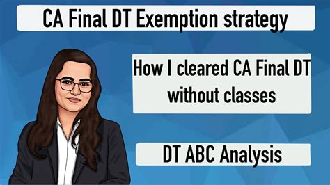 CA Final DT Strategy CA Final DT Self Study Strategy Direct Tax