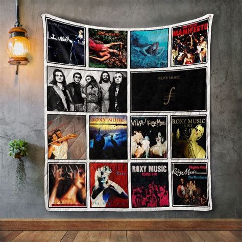 Roxy Music Album Covers Quilt Blanket - Teeruto