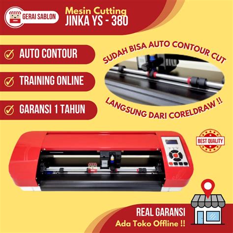 Jual Mesin Cutting Sticker Ukuran A3 Jinka YS 380 Auto Contour