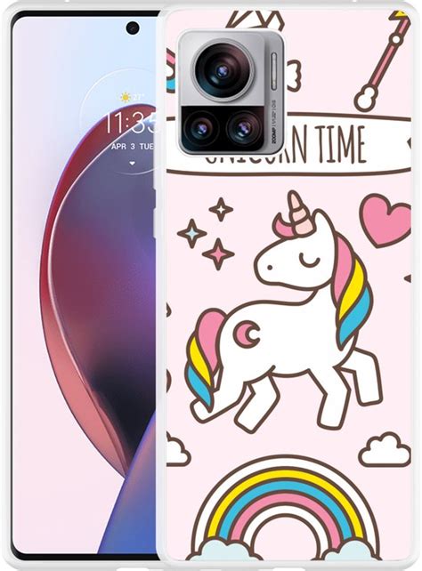 Cazy Hoesje Geschikt Voor Motorola Edge Ultra Unicorn Time Bol