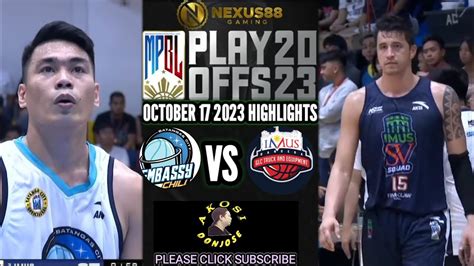 MPBL2023 PLAYOFFS GAME 2 BATANGAS CITY EMBASSY CHILL VS IMUS SV SQUAD