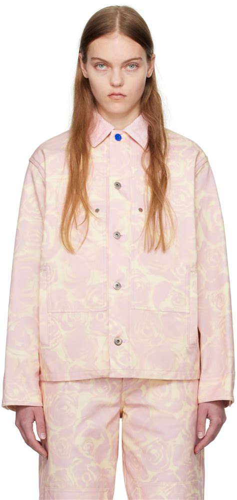 Burberry Pink Button Jacket Ssense