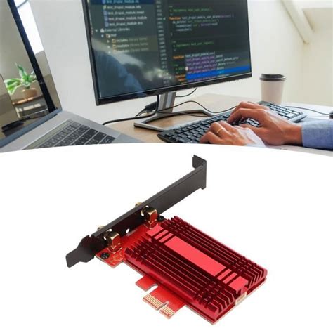 Tbest Carte WiFi 6 Carte WiFi WiFi 6 PCIe Pour Ordinateur De Bureau