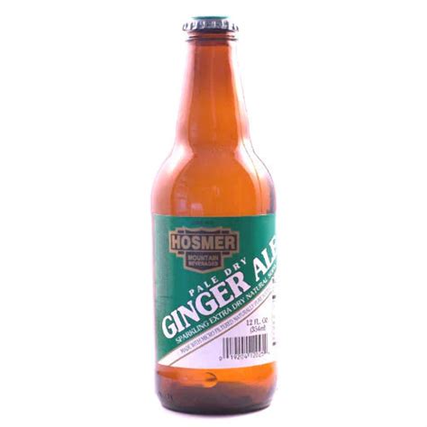 Hosmer Pale Dry Ginger Ale 12 Oz 72 Glass Bottles
