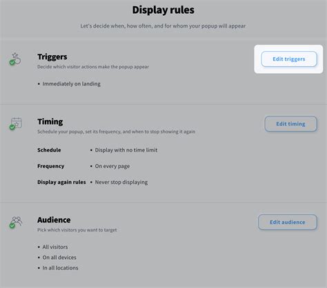 How to manage when to display my popup?