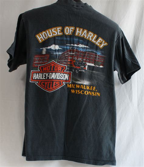 Harley Davidson Black T Shirt House Of Harley Milwauk Gem