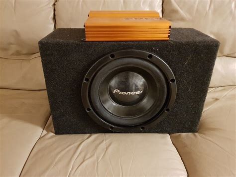 CAR ACTIVE SUBWOOFER PIONEER 1000 WATT 12 INCH BASS BOX WITH BUILD IN AMPLIFIER SUB WOOFER AMP ...