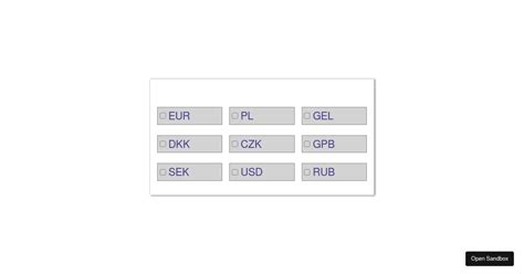 Currency Selector Vue App Codesandbox