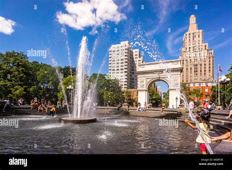 Washington Square Park Manhattan New York New York Usa Stock Photo