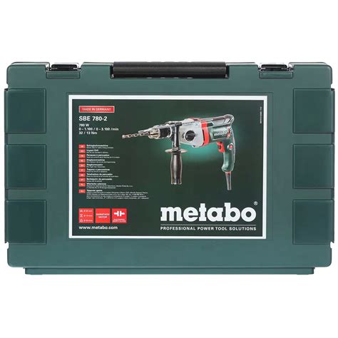 Дрель шуруповерт сетевая ударная Metabo SBE 780 2 600781510 780 Вт по