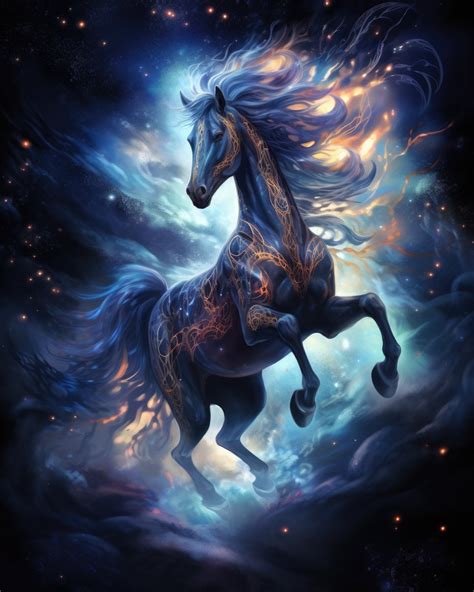 Magic Horse High Resolution Digital Wallpapers 7 Fantasy Horses Art - Etsy