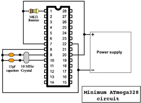 Arduino Atmega P Circuit Diagram