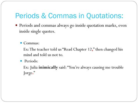 PPT Punctuation Quotation Marks PowerPoint Presentation Free