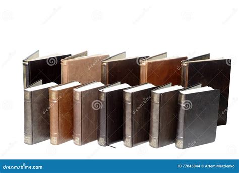 Pilha Dos Livros Velhos Isolados No Fundo Branco Foto De Stock Imagem