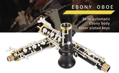 Oboe Professional Performance Level Ebony Body Silver