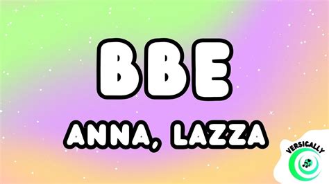 ANNA Lazza BBE Testo Lyrics YouTube